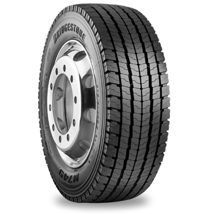 M749 - 22.5 Commercial Truck & Car Hauler Tire - Bridgestone
